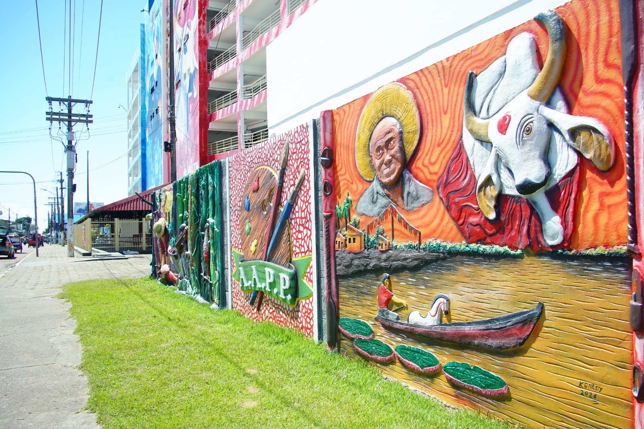 Mural artístico em Parintins